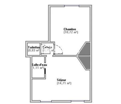 Appartement - 28 m² - 2 pièces