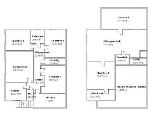 Maison - 142 m² - 8 pièces