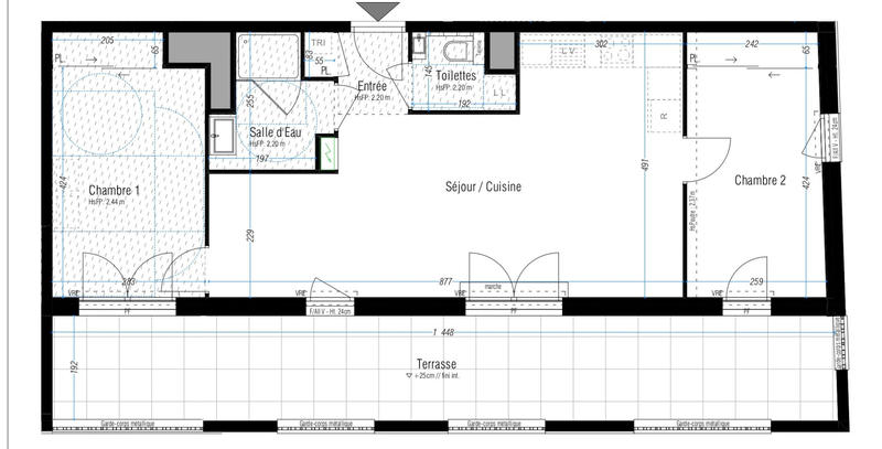 Appartement - 67 m² - 3 pièces