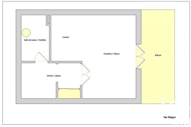 Studio - 30 m² - 1 pièce