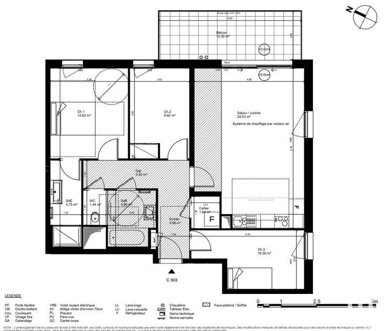 Appartement - 86 m² - 4 pièces