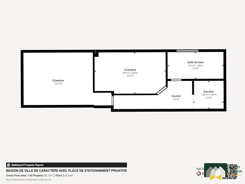 Maison ancienne - 64 m² - 3 pièces