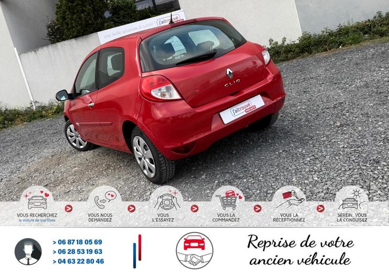 Renault Clio III 1.2i 16v 75Cv Sièges chauffant 132 000Km*Véhicule Sous Garantie*Ct Révision Kit Distribution Ok*Carte Grise Moitié prix (Véhicule plus de 10 ans)*Plus 100 Points Contrôles Effectue*Pneus 4 saisons (&quot;M+S&quot;)*Climatisation*Fixation Isofix*Aut