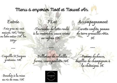 Repas de Noël &amp; du Nouvel An - à emporter
