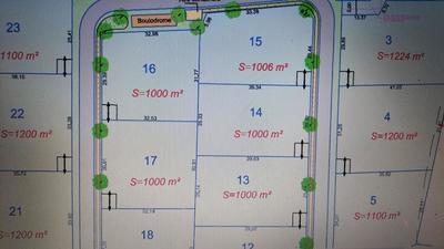 Terrain constructible - 1 200 m²