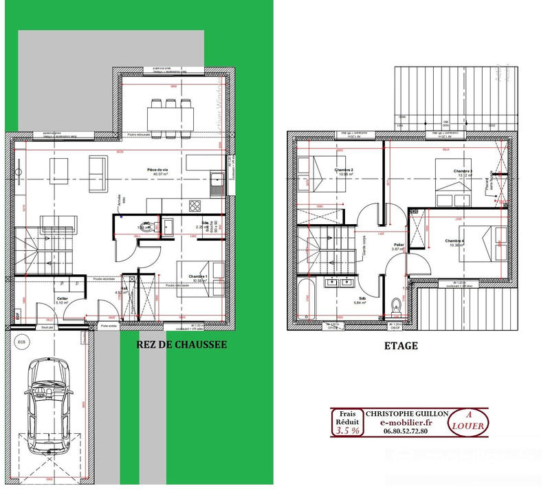 Maison contemporaine - 110 m² - 5 pièces