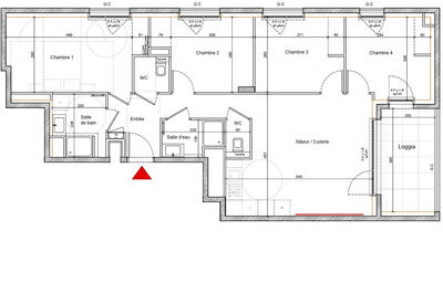 Appartement - 81 m² - 5 pièces