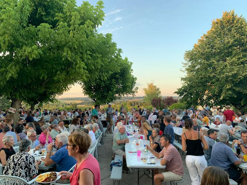 Feu d'artifice lors des soirées Gourmandes à Monteton