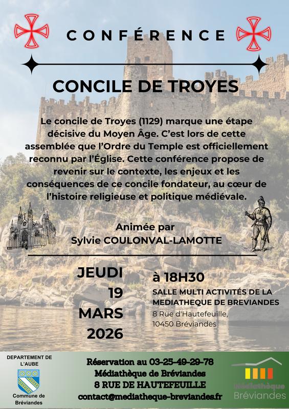 Conférence : "Concile de Troyes"
