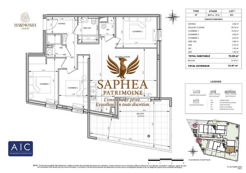 Appartement - 73 m² - 4 pièces