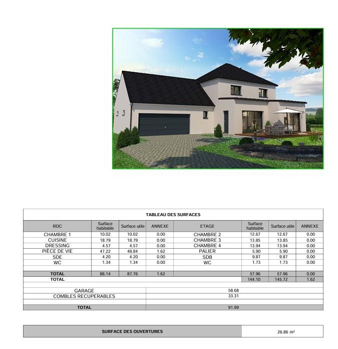 Maison - 144 m² - 6 pièces