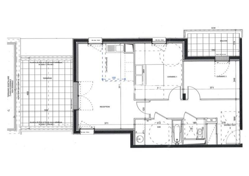 Appartement - 61 m² - 3 pièces