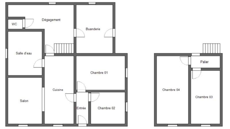 Maison ancienne - 81 m² - 5 pièces