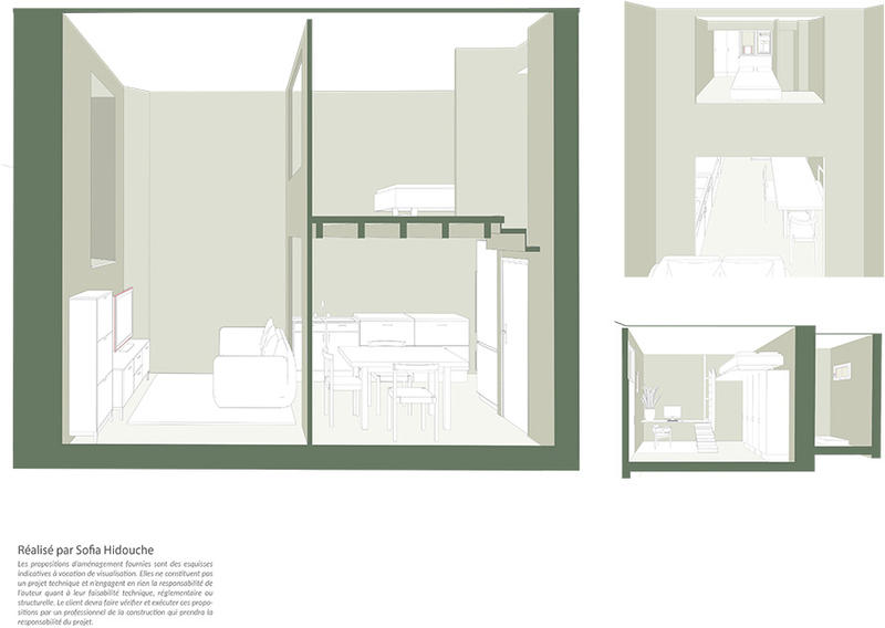 Duplex - 41 m² - 2 pièces