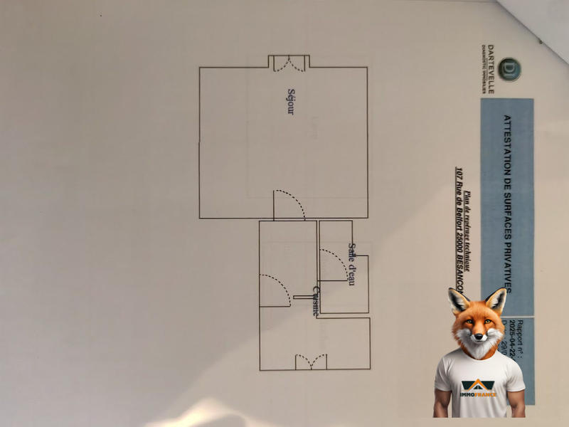 Appartement - 28 m² - 2 pièces