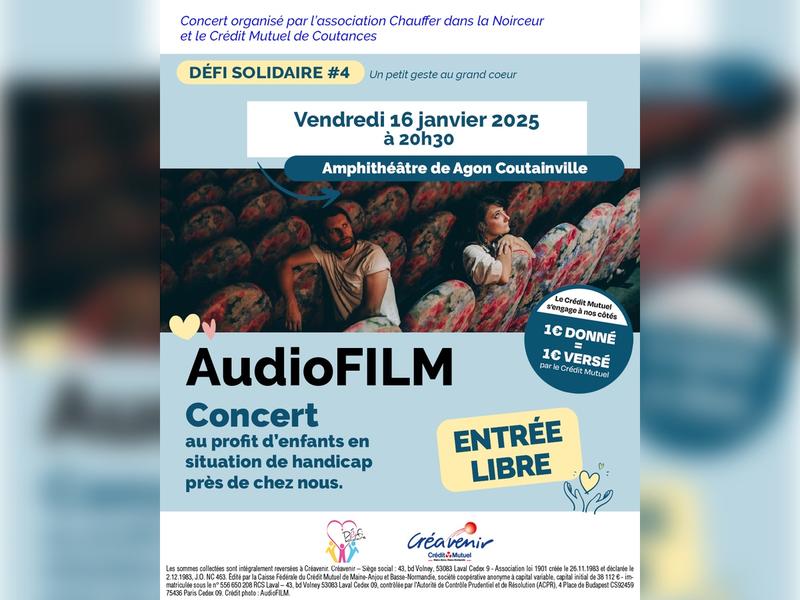 Concert solidaire à Agon-Coutainville avec AudioFILM