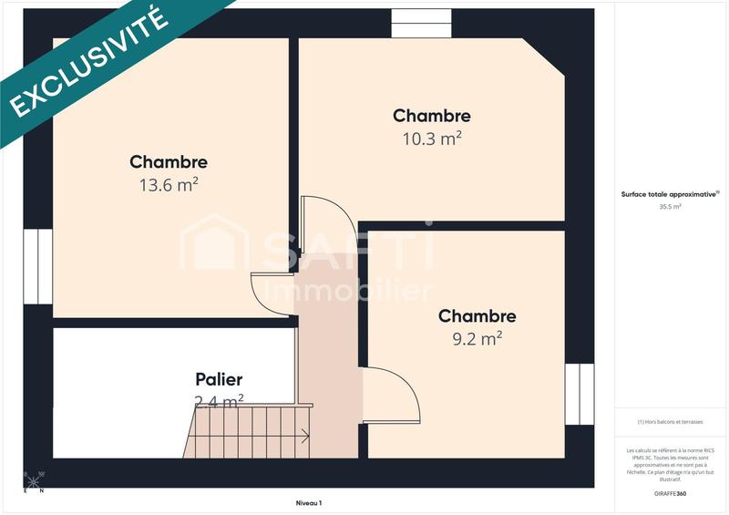 Maison - 91 m² - 4 pièces