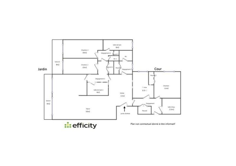 Appartement - 148 m² - 5 pièces