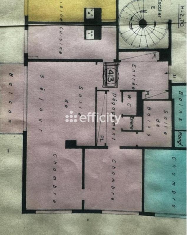 Appartement - 77 m² - 3 pièces