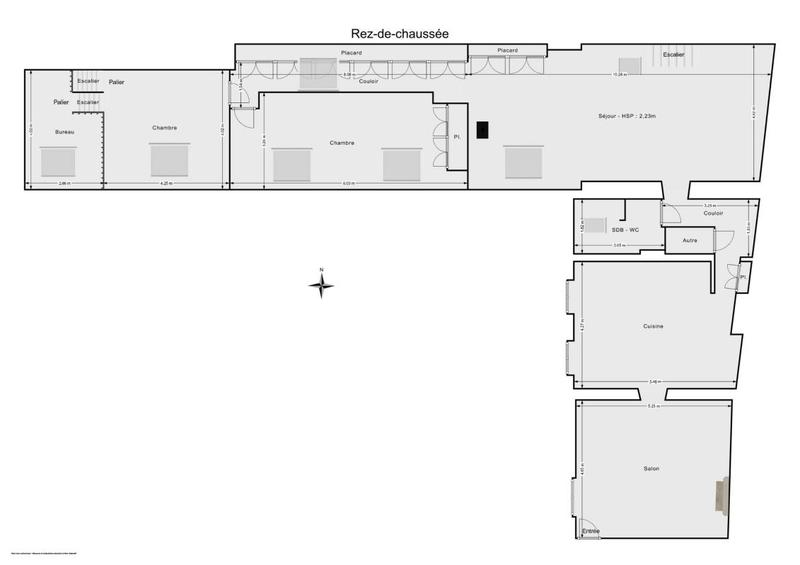 Appartement ancien - 250 m² - 6 pièces