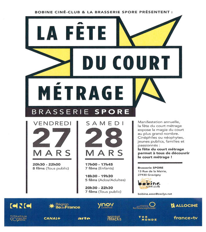La Fête du Court Métrage à la Brasserie Spore