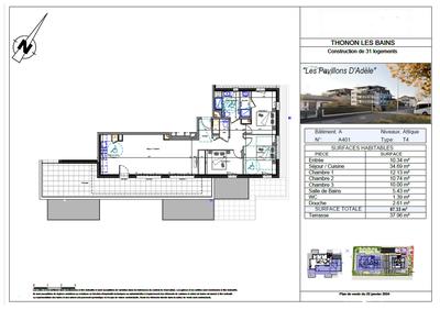 Appartement - 87 m² - 4 pièces