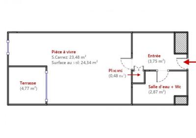 Appartement - 31 m² - 1 pièce