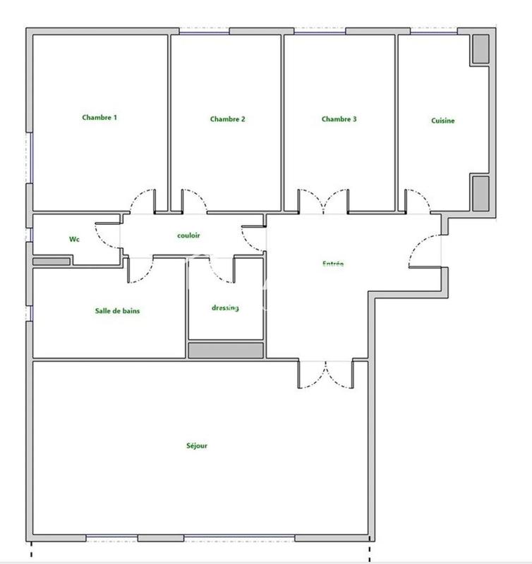 Appartement - 102 m² - 5 pièces