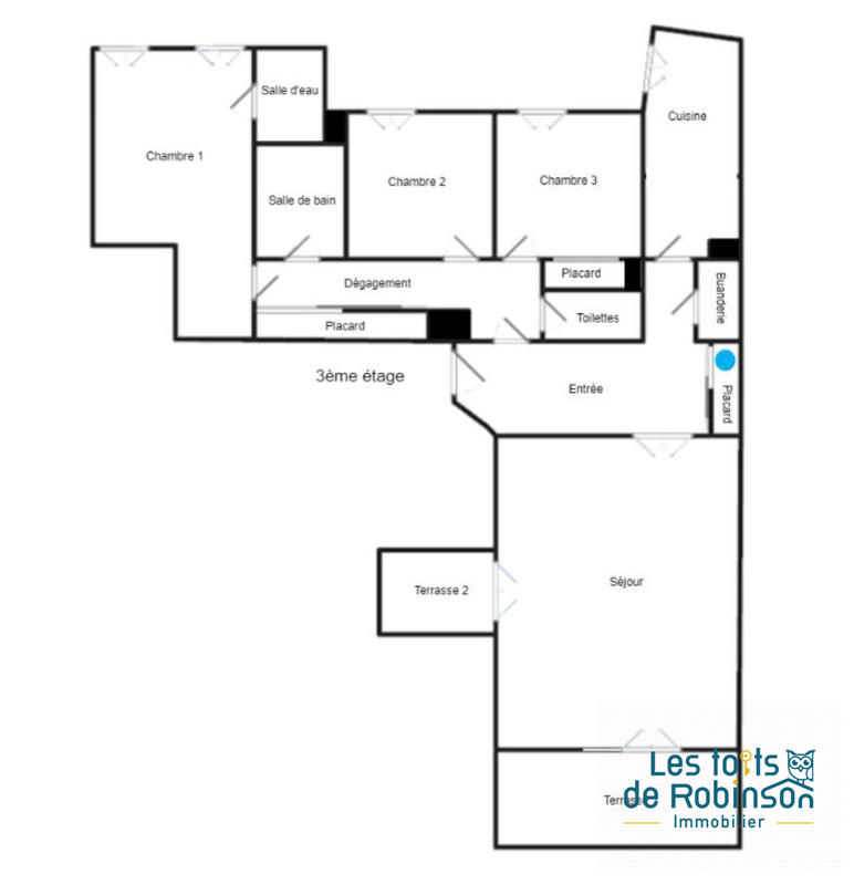 Appartement - 99 m² - 4 pièces