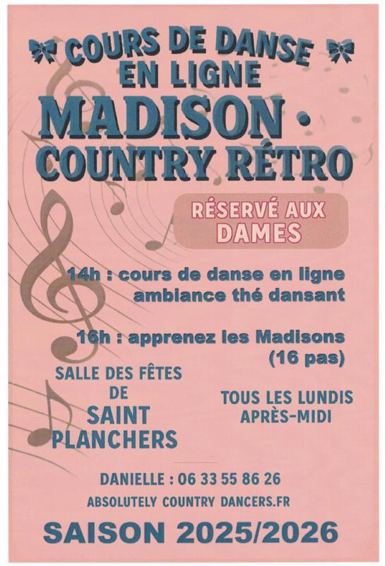 Cours de danse en ligne