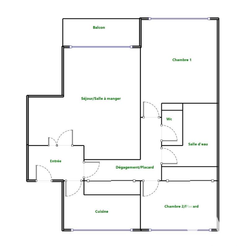 Appartement - 68 m² - 3 pièces
