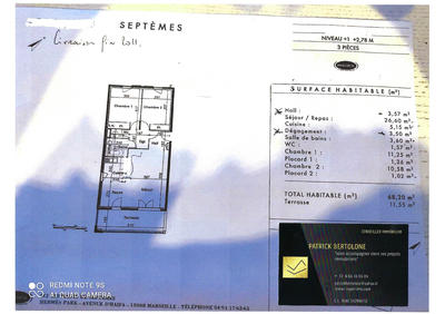 Appartement - 68 m² - 3 pièces