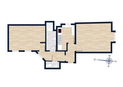 Appartement - 46 m² - 2 pièces