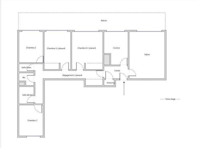 Appartement - 88 m² - 5 pièces