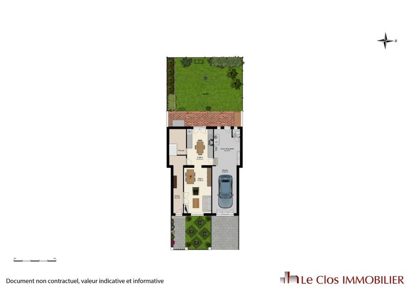 Maison - 100 m² - 5 pièces