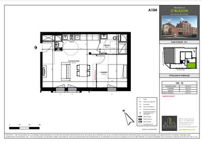 Appartement - 43 m² - 2 pièces