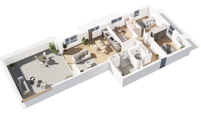 Appartement - 94 m² - 4 pièces