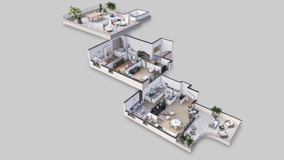 Appartement - 130 m² - 5 pièces