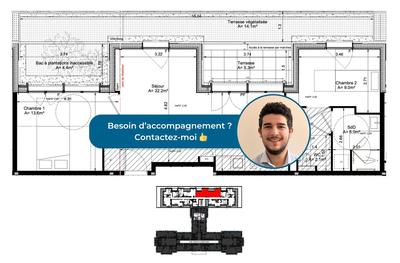 Appartement - 62 m² - 3 pièces