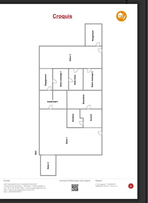 Local commercial - 122 m² - 7 pièces