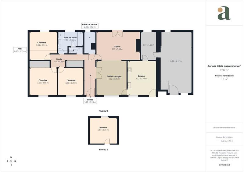 Maison ancienne - 125 m² - 6 pièces