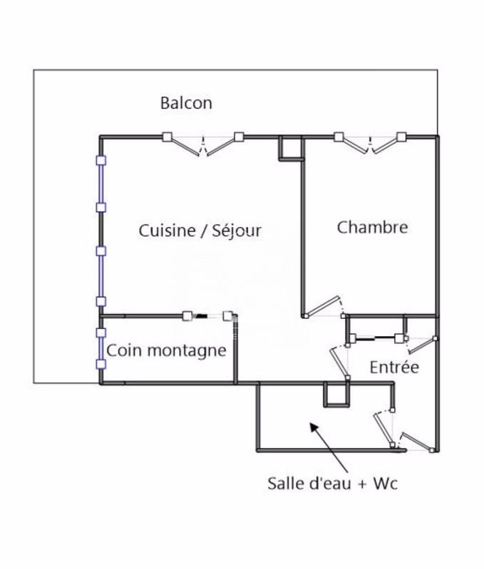 Appartement - 49 m² - 2 pièces