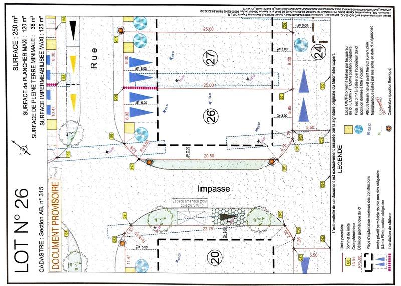 Terrain constructible - 250 m²