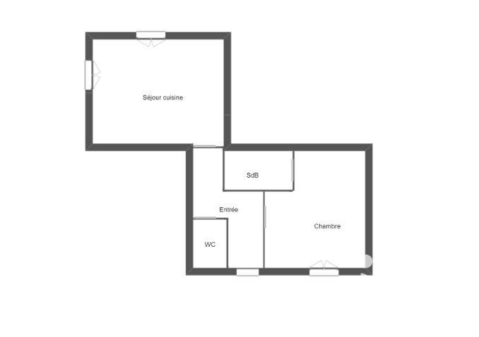 Appartement - 47 m² - 2 pièces