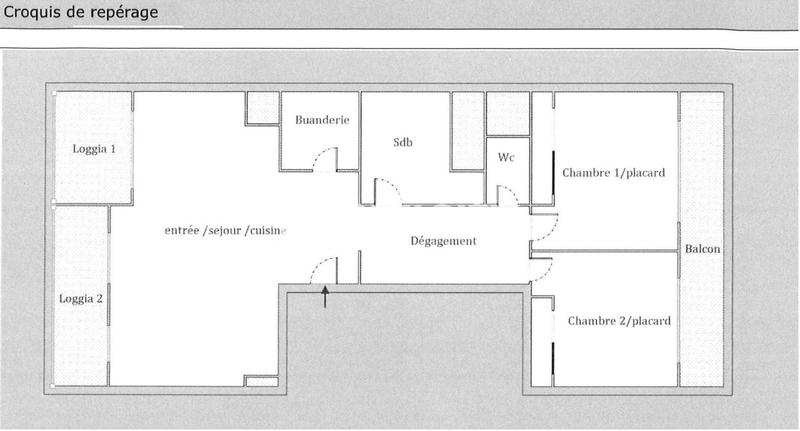 Appartement - 63 m² - 3 pièces