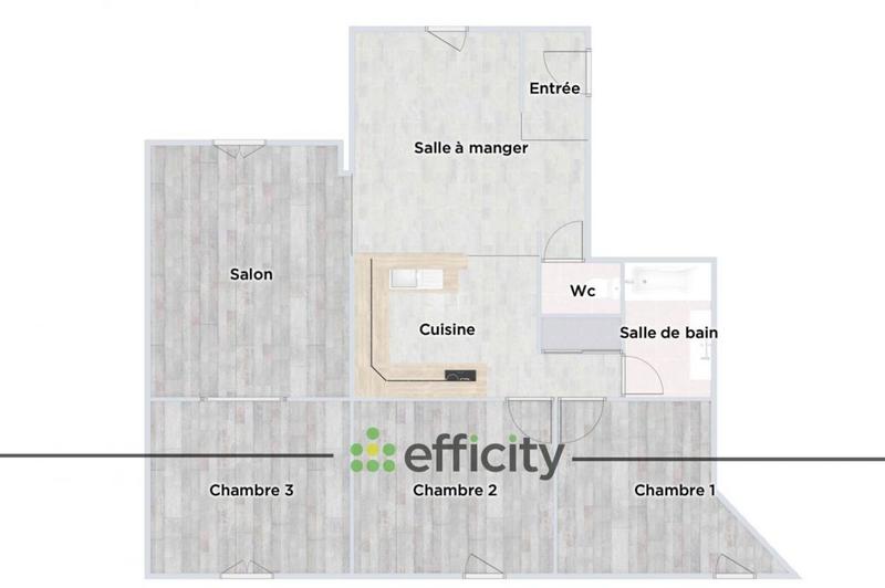 Appartement - 85 m² - 5 pièces