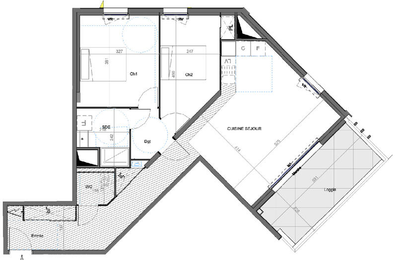 Appartement - 71 m² - 3 pièces