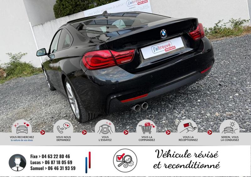 Bmw Série 4 Coupé 420d 190Cv xDrive Pack m Sport Steptronic8 Boîte auto (F32) Lci Roues Motrices Palette au volant Drive Select Moteur à Chaine * 109 000Km* Led Vitres teintées Jante Alu 19 Key Less Go Harman/Kardon Toit Ouvrant en Verre Affichage Tête Ha