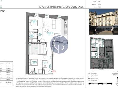 Appartement - 69 m² - 3 pièces