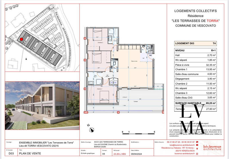 Appartement - 48 m² - 2 pièces
